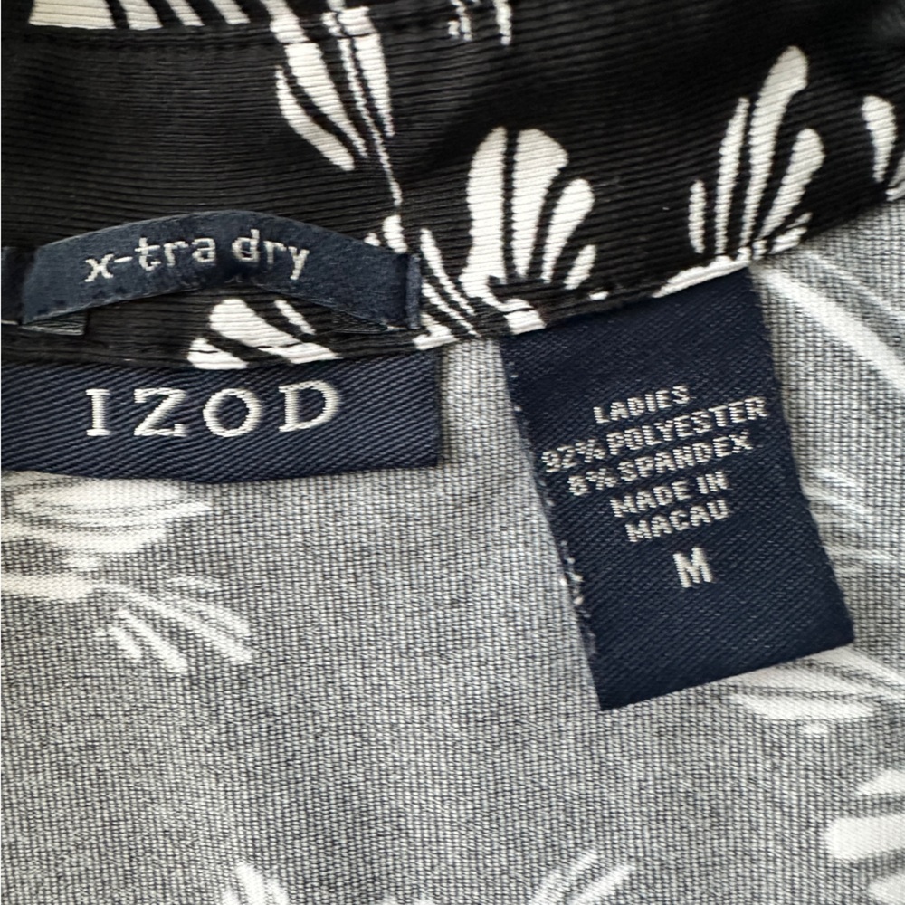 Izod Black and Gray Patterned Shirt - Picture 2 of 6